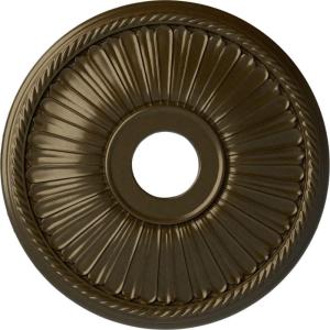 imageEkena Millwork CM20BE1PAS Berkshire Ceiling Medallion Pale GoldBrass Metallic Series
