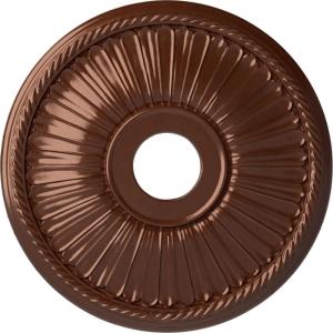 imageEkena Millwork CM20BE1PAS Berkshire Ceiling Medallion Pale GoldCopper Penny Metallic Series