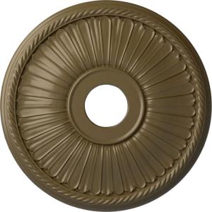 imageEkena Millwork CM20BE1PAS Berkshire Ceiling Medallion Pale GoldMississippi Mud Flat Finish