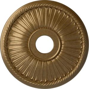 imageEkena Millwork CM20BE1PAS Berkshire Ceiling Medallion Pale GoldPale Gold Metallic Series