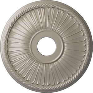 imageEkena Millwork CM20BE1PAS Berkshire Ceiling Medallion Pale GoldPearl White Metallic Series