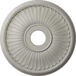 imageEkena Millwork CM20BE1PAS Berkshire Ceiling Medallion Pale GoldPot of Cream Flat Finish