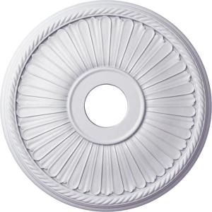 imageEkena Millwork CM20BE1PAS Berkshire Ceiling Medallion Pale GoldPrimed