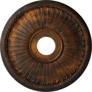 imageEkena Millwork CM20BE1PAS Berkshire Ceiling Medallion Pale GoldRust Metallic Series