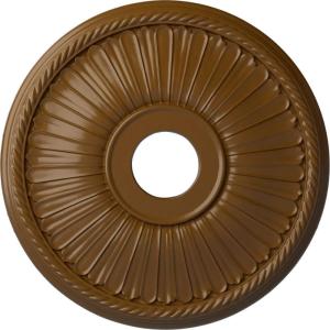 imageEkena Millwork CM20BE1PAS Berkshire Ceiling Medallion Pale GoldSmokey Topaz Flat Finish