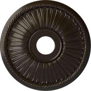 imageEkena Millwork CM20BE1PAS Berkshire Ceiling Medallion Pale GoldStone Hearth Flat Finish