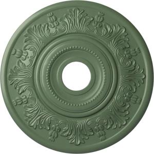 imageEkena Millwork CM20VIPCF Vienna Ceiling Medallion fits Canopies up to 6 12 Pot of CreamAthenian Green Flat Finish