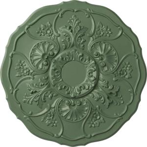imageEkena Millwork CM22CN 22 12Inch OD Cornelia Ceiling MedallionHandPainted Athenian Green