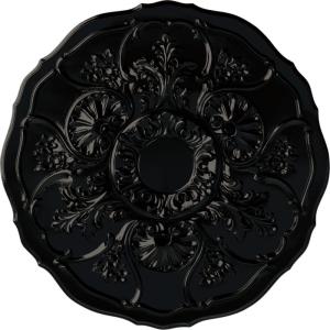 imageEkena Millwork CM22CN 22 12Inch OD Cornelia Ceiling MedallionHandPainted Black Pearl