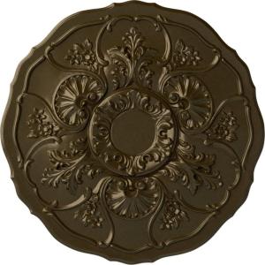 imageEkena Millwork CM22CN 22 12Inch OD Cornelia Ceiling MedallionHandPainted Brass