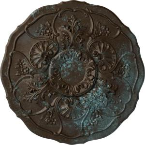 imageEkena Millwork CM22CN 22 12Inch OD Cornelia Ceiling MedallionHandPainted Bronze Blue Patina