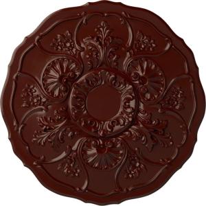 imageEkena Millwork CM22CN 22 12Inch OD Cornelia Ceiling MedallionHandPainted Brushed Mahogany