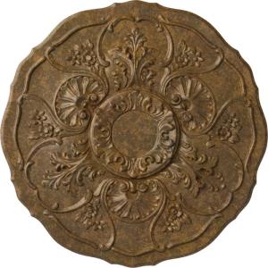 imageEkena Millwork CM22CN 22 12Inch OD Cornelia Ceiling MedallionHandPainted Rubbed Bronze