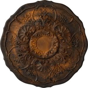 imageEkena Millwork CM22CN 22 12Inch OD Cornelia Ceiling MedallionHandPainted Rust