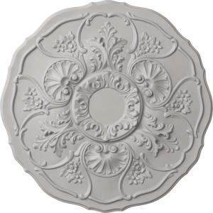 imageEkena Millwork CM22CN 22 12Inch OD Cornelia Ceiling MedallionHandPainted Ultra Pure White