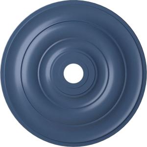 imageEkena Millwork CM26JEBLF Jefferson Ceiling Medallion 26 12OD x 3 58ID x 1 12P Fits Canopies up to 5 HandPainted Jet BlackAmericana Flat Finish