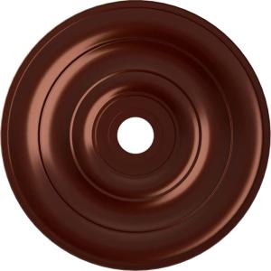 imageEkena Millwork CM26JEBLF Jefferson Ceiling Medallion 26 12OD x 3 58ID x 1 12P Fits Canopies up to 5 HandPainted Jet BlackAntique Copper Metallic Series