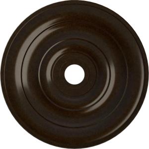 imageEkena Millwork CM26JEBLF Jefferson Ceiling Medallion 26 12OD x 3 58ID x 1 12P Fits Canopies up to 5 HandPainted Jet BlackBronze Metallic Series