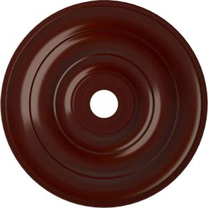 imageEkena Millwork CM26JEBLF Jefferson Ceiling Medallion 26 12OD x 3 58ID x 1 12P Fits Canopies up to 5 HandPainted Jet BlackBrushed Mahogany Flat Finish