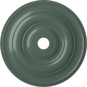 imageEkena Millwork CM26JEBLF Jefferson Ceiling Medallion 26 12OD x 3 58ID x 1 12P Fits Canopies up to 5 HandPainted Jet BlackCloud Burst Flat Finish