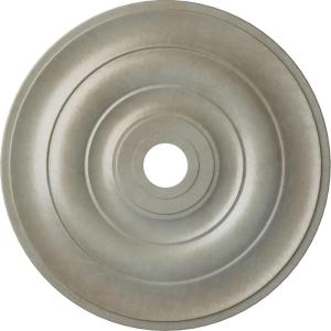 imageEkena Millwork CM26JEBLF Jefferson Ceiling Medallion 26 12OD x 3 58ID x 1 12P Fits Canopies up to 5 HandPainted Jet BlackFlash Gold Metallic Series