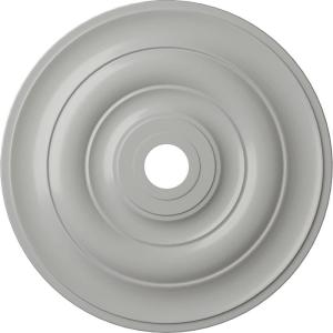 imageEkena Millwork CM26JEBLF Jefferson Ceiling Medallion 26 12OD x 3 58ID x 1 12P Fits Canopies up to 5 HandPainted Jet BlackFrost Flat Finish