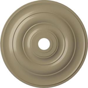 imageEkena Millwork CM26JEBLF Jefferson Ceiling Medallion 26 12OD x 3 58ID x 1 12P Fits Canopies up to 5 HandPainted Jet BlackGobi Desert Flat Finish