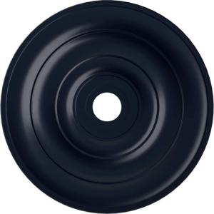 imageEkena Millwork CM26JEBLF Jefferson Ceiling Medallion 26 12OD x 3 58ID x 1 12P Fits Canopies up to 5 HandPainted Jet BlackMidnight Dream Flat Finish