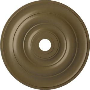 imageEkena Millwork CM26JEBLF Jefferson Ceiling Medallion 26 12OD x 3 58ID x 1 12P Fits Canopies up to 5 HandPainted Jet BlackMississippi Mud Flat Finish
