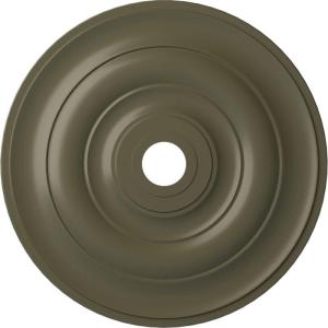 imageEkena Millwork CM26JEBLF Jefferson Ceiling Medallion 26 12OD x 3 58ID x 1 12P Fits Canopies up to 5 HandPainted Jet BlackPainted Turtle Flat Finish