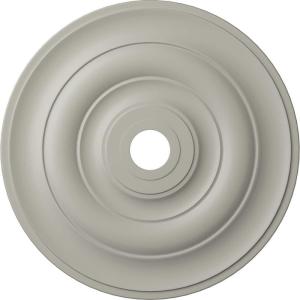 imageEkena Millwork CM26JEBLF Jefferson Ceiling Medallion 26 12OD x 3 58ID x 1 12P Fits Canopies up to 5 HandPainted Jet BlackPot of Cream Flat Finish