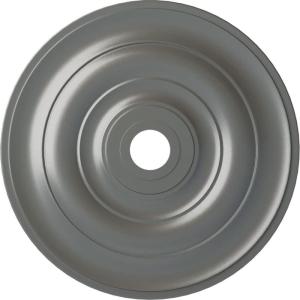 imageEkena Millwork CM26JEBLF Jefferson Ceiling Medallion 26 12OD x 3 58ID x 1 12P Fits Canopies up to 5 HandPainted Jet BlackSilver Metallic Series