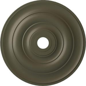 imageEkena Millwork CM26JEBLF Jefferson Ceiling Medallion 26 12OD x 3 58ID x 1 12P Fits Canopies up to 5 HandPainted Jet BlackWitch Hazel Flat Finish