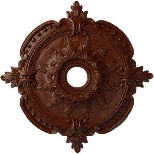 imageEkena Millwork CM28BESTC 2838 x 334 x 158 Benson Classic Ceiling Medallion Smokey Topaz CrackleBurnished Mahogany Crackle Flat Finish