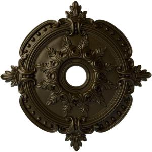 imageEkena Millwork CM28BESTC 2838 x 334 x 158 Benson Classic Ceiling Medallion Smokey Topaz CrackleGreen Gold Metallic Series