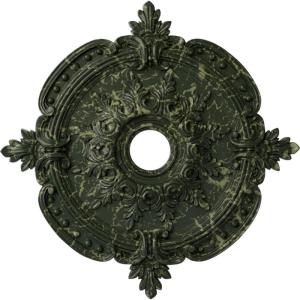 imageEkena Millwork CM28BESTC 2838 x 334 x 158 Benson Classic Ceiling Medallion Smokey Topaz CracklePainted Turtle Crackle Flat Finish