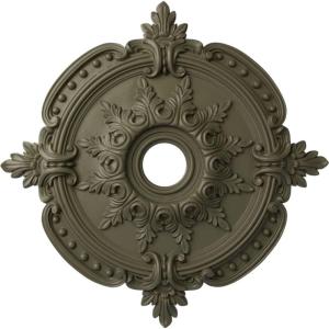 imageEkena Millwork CM28BESTC 2838 x 334 x 158 Benson Classic Ceiling Medallion Smokey Topaz CrackleSpartan Stone Flat Finish