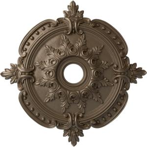 imageEkena Millwork CM28BESTC 2838 x 334 x 158 Benson Classic Ceiling Medallion Smokey Topaz CrackleWarm Silver Metallic Series