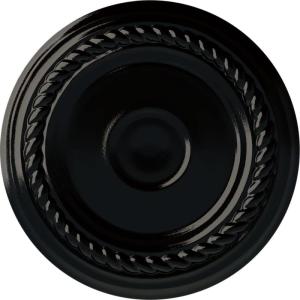 imageEkena Millwork Small Alexandria HandPainted Ceiling Medallion Copper Green PatinaBlack Pearl Metallic Series