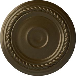 imageEkena Millwork Small Alexandria HandPainted Ceiling Medallion Copper Green PatinaBrass Metallic Series