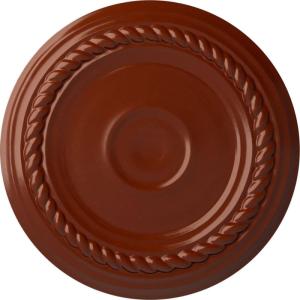 imageEkena Millwork Small Alexandria HandPainted Ceiling Medallion Copper Green PatinaFirebrick Flat Finish