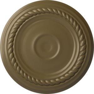 imageEkena Millwork Small Alexandria HandPainted Ceiling Medallion Copper Green PatinaMississippi Mud Flat Finish