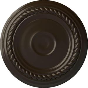 imageEkena Millwork Small Alexandria HandPainted Ceiling Medallion Copper Green PatinaStone Hearth Flat Finish