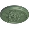 image14 12OD x 2 34P Katheryn Ceiling Medallion Fits Canopies up to 2 18Athenian Green Flat Finish