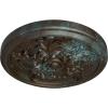 image14 12OD x 2 34P Katheryn Ceiling Medallion Fits Canopies up to 2 18Bronze Blue Patina Metallic Series