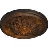 image14 12OD x 2 34P Katheryn Ceiling Medallion Fits Canopies up to 2 18Rust Metallic Series