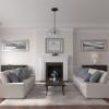 image14 12OD x 2 34P Katheryn Ceiling Medallion Fits Canopies up to 2 18Steel Gray Metallic Series