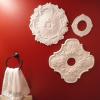 image16 34OD x 1 38P Plymouth Ceiling Medallion Fits Canopies up to 1 58Mississippi Mud Flat Finish