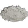 image16 34OD x 1 38P Plymouth Ceiling Medallion Fits Canopies up to 1 58Pot of Cream Flat Finish