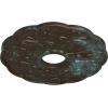 image17 78OD x 3 78ID x 1P Terrones Butterfly Ceiling Medallion Fits Canopies up to 3 78HandPainted Bronze Blue Patina